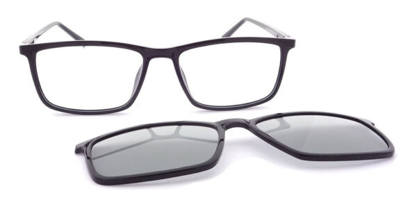 Lentes Anteojos Clip On 7002 Armazon Receta Polarizado Uv - Imagen 3