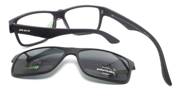 Anteojos Lentes Clip On Mdq Tahan Marco Receta Polarizado Uv - Imagen 30