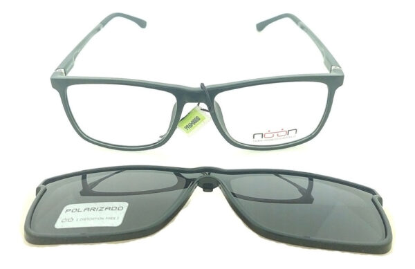 Anteojos Lentes Clip On Noon P17 Receta Marco Flex Polarizad - Imagen 10