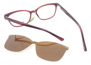 Anteojos Lentes Fleur 264 Clip On Polarizado Uv Flex Receta - Imagen 12