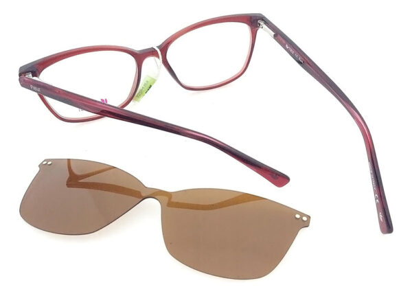 Anteojos Lentes Fleur 264 Clip On Polarizado Uv Flex Receta - Imagen 12