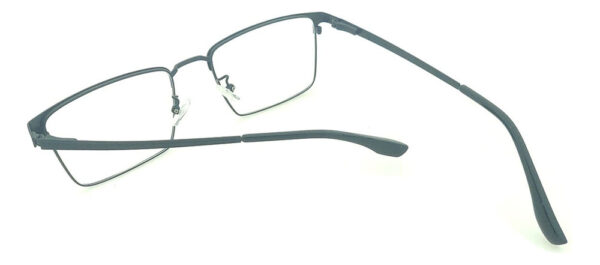 Anteojos Marcos Armazon Mh035 Metal Clasico Flex Receta Lent Negro Mate - Imagen 4