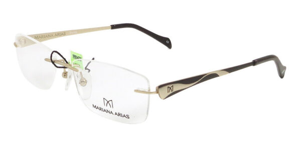 Anteojos Armazon Sin Marco Mariana Arias 317 Moda Metal Lent - Imagen 9