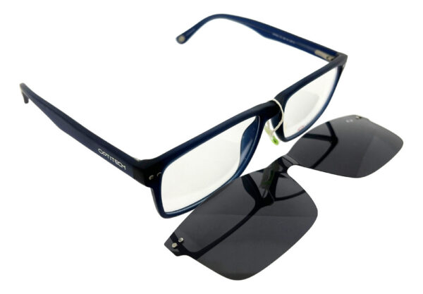 Anteojos Lentes Clip On Optitech 563 Receta Polarizado Uv - Imagen 21