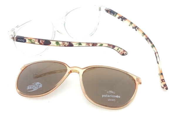 Anteojos Lentes Mdq Clip On Berlian Polarizado Receta Mujer - Imagen 17