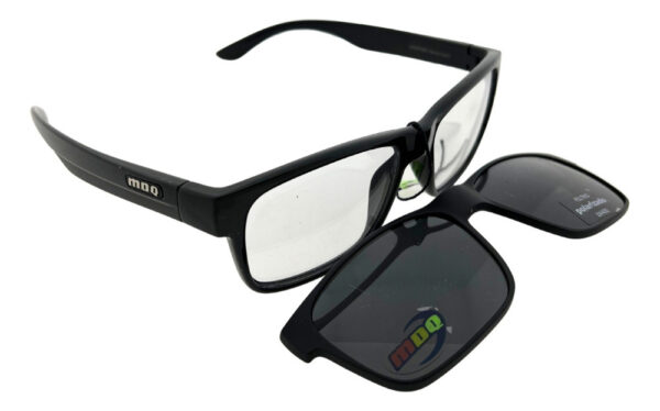 Marco Lentes Clip On Mdq Qiantang Polarizado Uv Receta Moda - Imagen 16