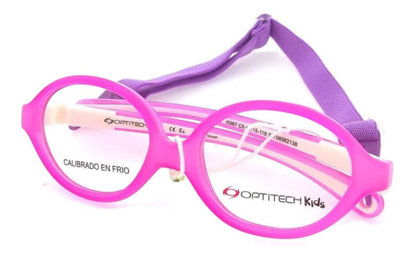 Anteojos Lentes Optitech Kids K067 Armazon Receta Goma Flex - Imagen 22