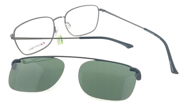Anteojos Lentes Clip On Optitech 552 Receta Metal Polarizado - Imagen 11