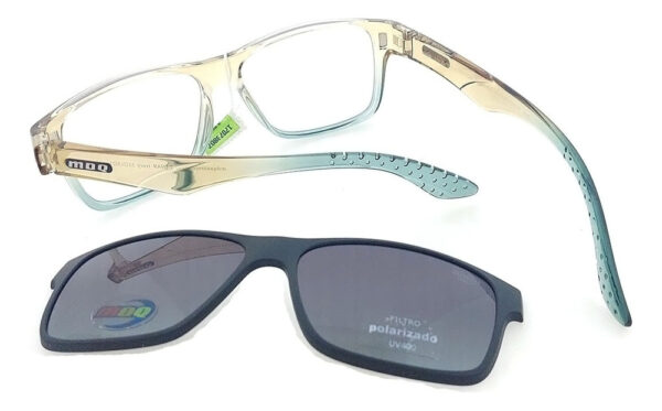 Anteojos Lentes Clip On Mdq Tahan Marco Receta Polarizado Uv - Imagen 36