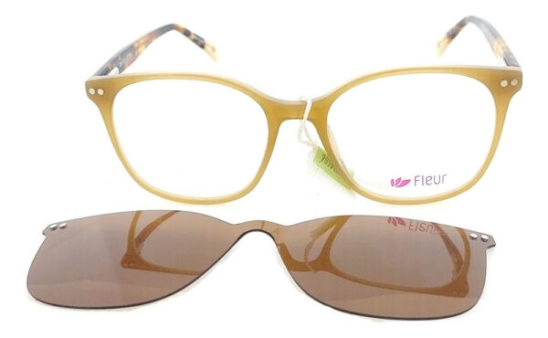 Anteojos Lentes Clip On Fleur 265 Polarizado Uv Receta Flex - Imagen 11