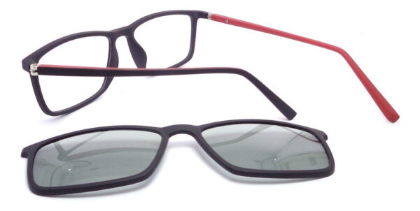 Lentes Anteojos Clip On 7002 Armazon Receta Polarizado Uv - Imagen 11