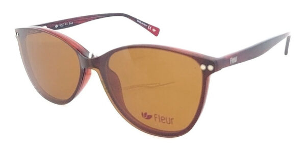 Anteojos Lentes Clip On Fleur 265 Polarizado Uv Receta Flex - Imagen 16