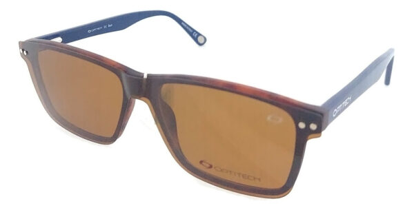 Anteojos Lentes Optitech 564 Clip On Polarizado Receta Flex