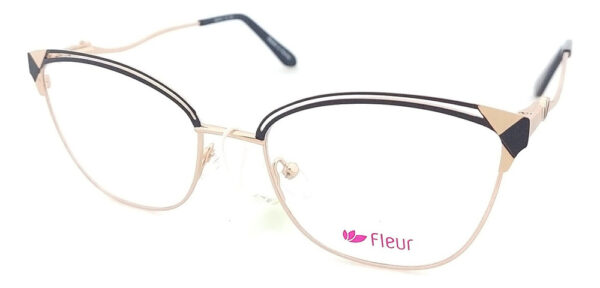 Anteojos Lentes Marcos Fleur 270 Metal Receta Flex Armazon