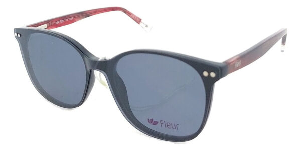 Anteojos Lentes Clip On Fleur 265 Polarizado Uv Receta Flex