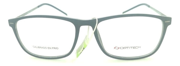 Anteojos Lentes Optitech 566 Receta Tr90 Metal Armazon Negro Mate - Imagen 3