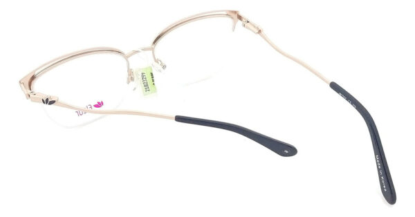 Anteojos Lentes Fleur 269 Media Montura Flex Receta Metal - Imagen 5