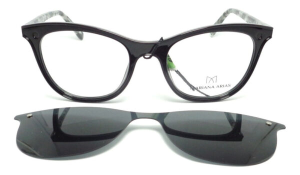 Anteojos Clip On Mariana Arias 1211 Lentes Polarizado Receta - Imagen 10