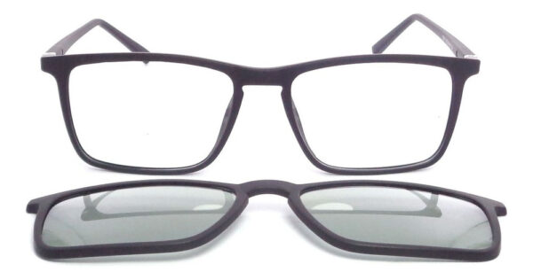Anteojos Lentes Clip On Marcos Receta 7001 Polarizado Uv - Imagen 3