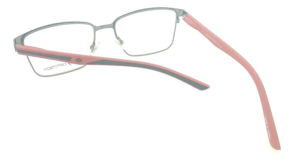Anteojos Armazones Lentes Optitech 611 Metal Receta Flex Gaf Plateado Mate-rojo - Imagen 4