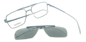 Anteojo Lentes Clip On Westbury 3118 Polarizado Uv Metal Fle - Imagen 11