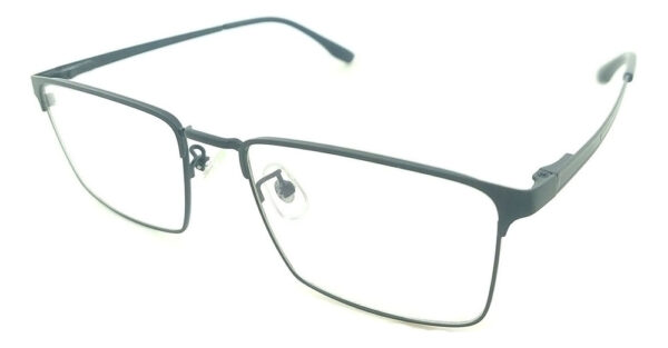 Anteojos Marcos Armazon Mh035 Metal Clasico Flex Receta Lent Negro Mate