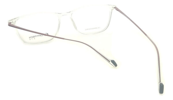 Anteojos Armazon Optitech 603 Lentes Flex Receta Tr90 Metal Transparente-patillas Rojas - Imagen 4