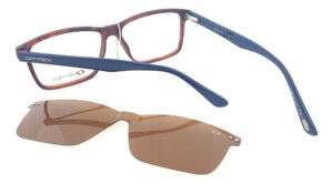 Anteojos Lentes Optitech 564 Clip On Polarizado Receta Flex - Imagen 5
