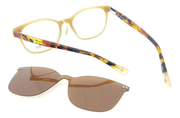 Anteojos Lentes Clip On Fleur 265 Polarizado Uv Receta Flex - Imagen 12