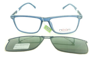 Anteojos Clip On Lentes Noon P14 Polarizado Receta Flex Arma Azul - Imagen 3