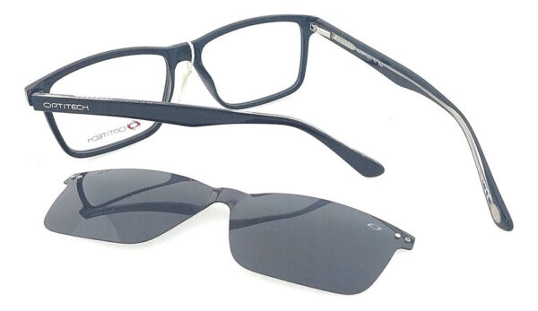 Anteojos Lentes Optitech 564 Clip On Polarizado Receta Flex - Imagen 19