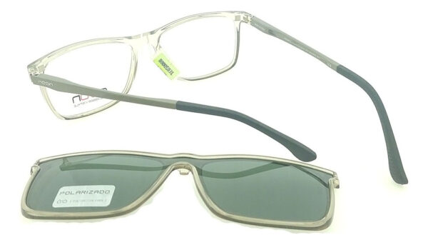 Anteojos Lentes Clip On Noon P17 Receta Marco Flex Polarizad - Imagen 4