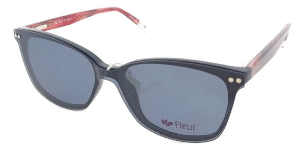 Anteojos Lentes Fleur 264 Clip On Polarizado Uv Flex Receta - Imagen 16
