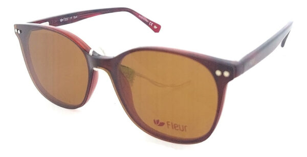 Anteojos Lentes Clip On Fleur 263 Polarizado Uv Receta Flex - Imagen 10