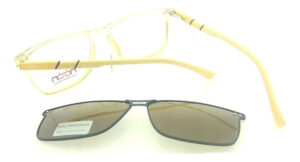 Anteojos Clip On Lentes Noon P14 Polarizado Receta Flex Arma Naranja Claro Traslucido - Imagen 4