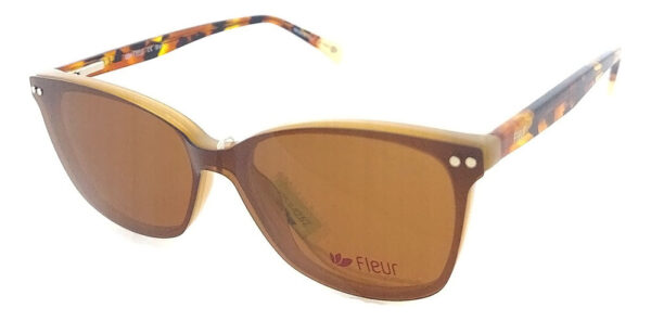 Anteojos Lentes Fleur 264 Clip On Polarizado Uv Flex Receta
