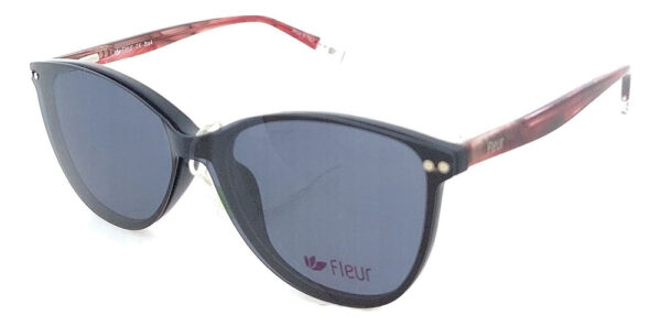 Anteojos Lentes Clip On Fleur 263 Polarizado Uv Receta Flex - Imagen 16