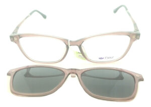 Anteojos Lentes Clip On Fleur 284 Receta Polarizado Uv Marco - Imagen 3