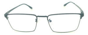 Anteojos Marcos Armazon Mh035 Metal Clasico Flex Receta Lent Negro Mate - Imagen 3