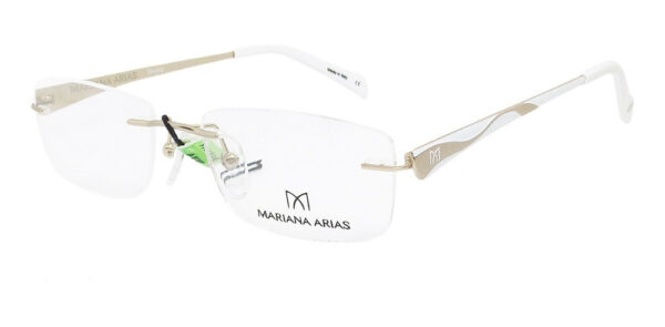 Anteojos Armazon Sin Marco Mariana Arias 317 Moda Metal Lent - Imagen 15
