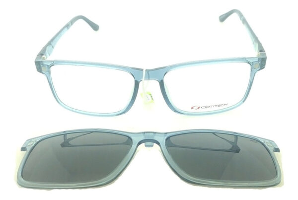 Lentes Clip On Optitech 593 Anteojos Receta Polarizados Uv - Imagen 10