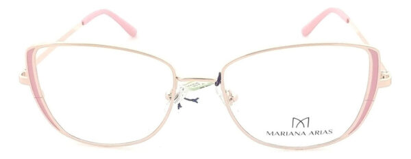 Anteojos Lentes Mariana Arias 358 Receta Metal Flex Armazon - Imagen 4