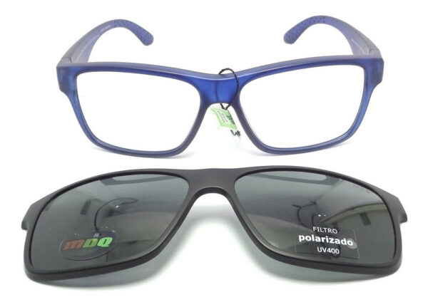 Anteojos Lentes Clip On Mdq Tahan Marco Receta Polarizado Uv - Imagen 42