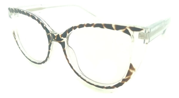 Anteojos Armazon Lentes 5732 Pin Up Receta Flex Tr90 Print Marrón Animal Print-transparente