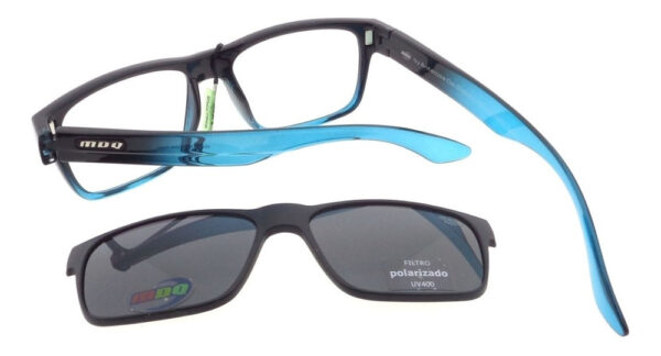 Marco Lentes Clip On Mdq Qiantang Polarizado Uv Receta Moda - Imagen 57