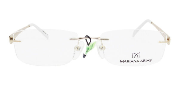 Anteojos Armazon Sin Marco Mariana Arias 317 Moda Metal Lent - Imagen 16
