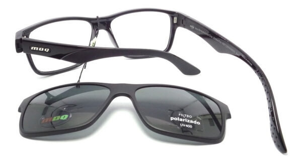 Anteojos Lentes Clip On Mdq Tahan Marco Receta Polarizado Uv - Imagen 58