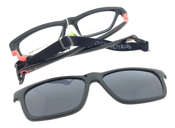 Anteojos Clip On Chicos Optitech K320 Receta Flexible Marcos - Imagen 5