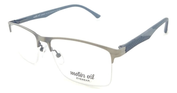 Anteojos Lentes Motor Oil 93602 Medio Marco Metal Receta Fl