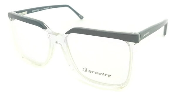 Anteojos Lentes Gravity Joss Receta Acetato Flex Armazon Negro-transparente
